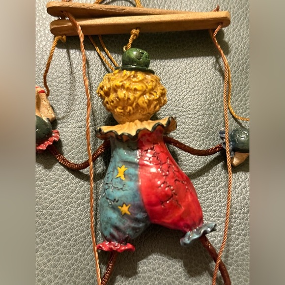 Marionette Jester Clown Christmas Ornament Puppet Figure Holiday Vintage Decor - Picture 5 of 14